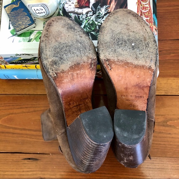Rag & Bone Brown Booties 39 / fits like 8.5 - Picture 10 of 16